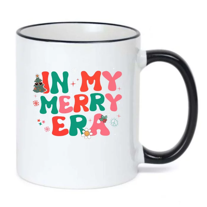 funny groovy merry christmas Xmas Holiday Christmas santa Black Color Changing Mug