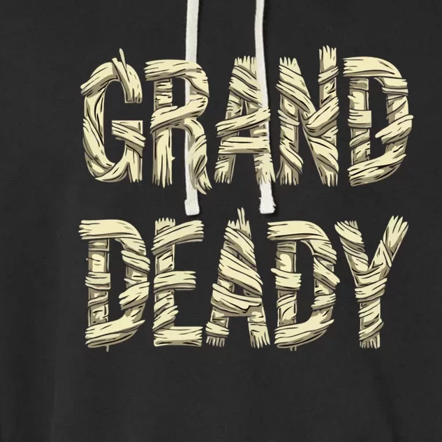 Funny Grand Mummy Matching Couple Halloween Family Costume Meaningful Gift Garment-Dyed Fleece Hoodie