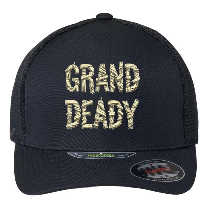 Funny Grand Mummy Matching Couple Halloween Family Costume Meaningful Gift Flexfit Unipanel Trucker Cap