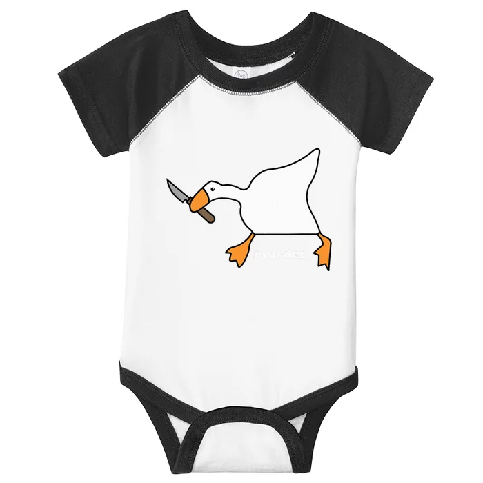 Funny Goose Murder Infant Baby Jersey Bodysuit