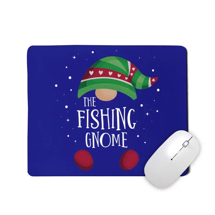 Fishing Gnome Matching Christmas Pjs Family Pajamas Fishing Gift Mousepad