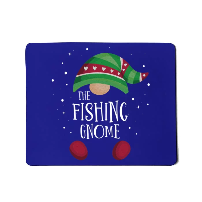 Fishing Gnome Matching Christmas Pjs Family Pajamas Fishing Gift Mousepad