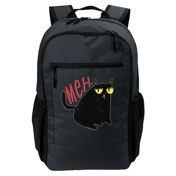 Funny Grumpy Meh Cat Daily Commute Backpack