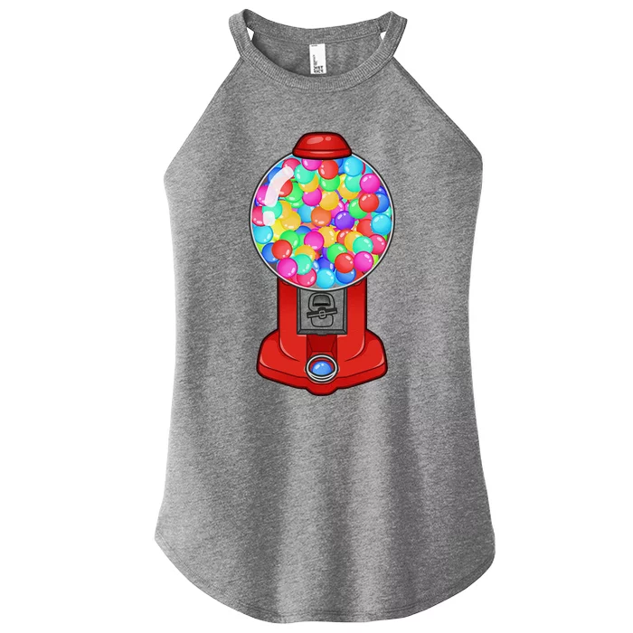 Funny Gumball Machine Halloween Gum Dispenser Easy Costume Women’s Perfect Tri Rocker Tank