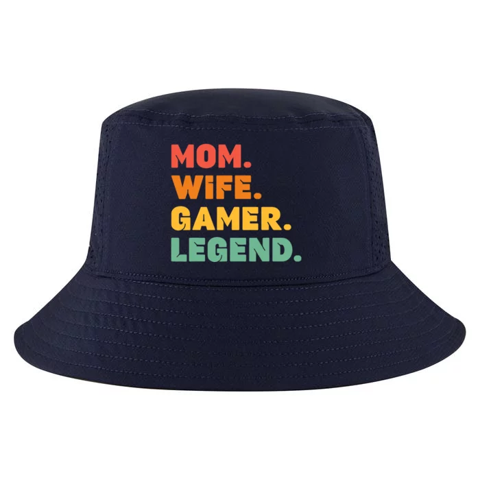 Funny Gamer Mom Wife Gamer Legend Gaming Women Video Game Cool Comfort Performance Bucket Hat