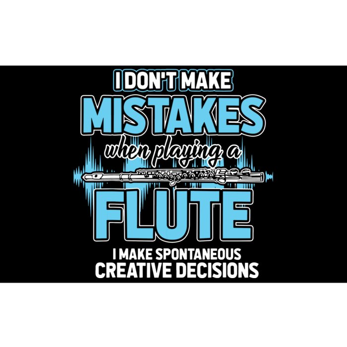 Flutist Gifts Musician Musical Instrument Flute Bumper Sticker