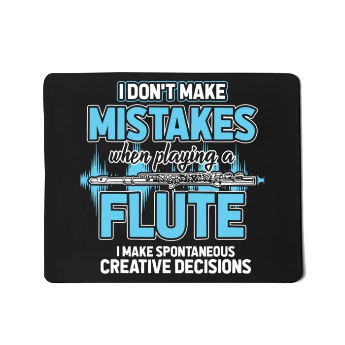 Flutist Gifts Musician Musical Instrument Flute Mousepad