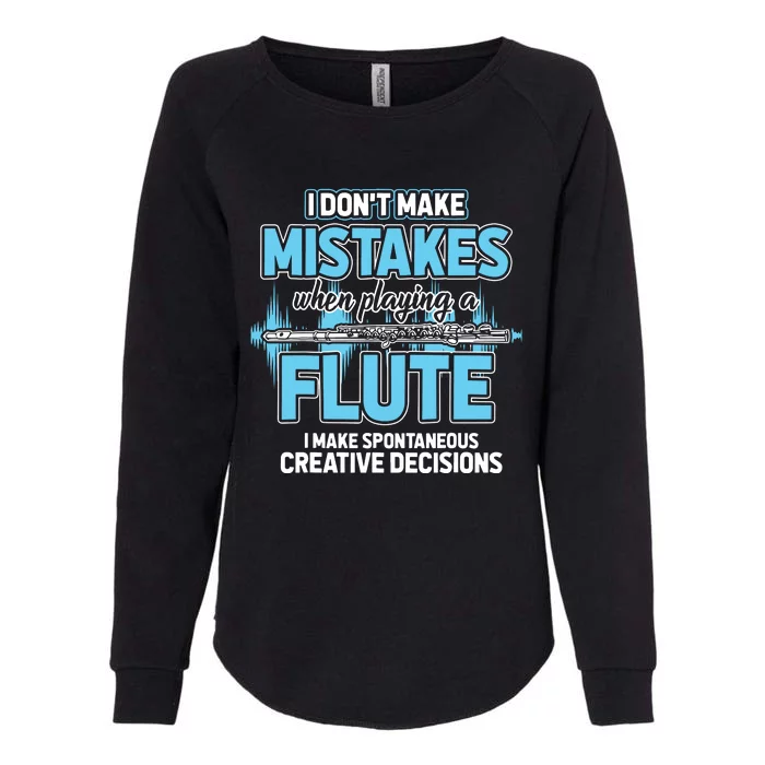 Flutist Gifts Musician Musical Instrument Flute Womens California Wash Sweatshirt