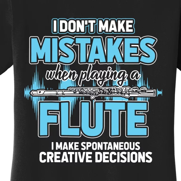 Flutist Gifts Musician Musical Instrument Flute Women's T-Shirt