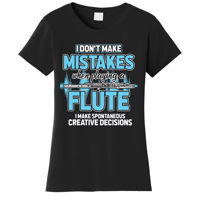 Flutist Gifts Musician Musical Instrument Flute Women's T-Shirt