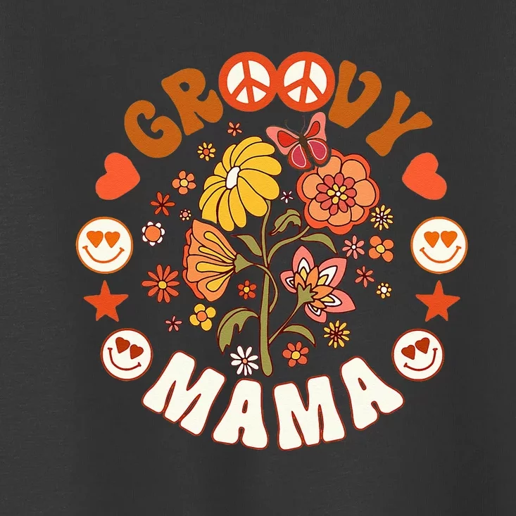 Funny Groovy Mama Groovy Birthday Matching Birthday Party Toddler T-Shirt