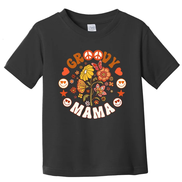 Funny Groovy Mama Groovy Birthday Matching Birthday Party Toddler T-Shirt