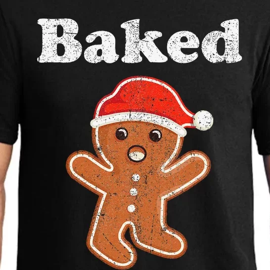 Funny Gingerbread Man Baked Cookie Baking Christmas Pajama Set