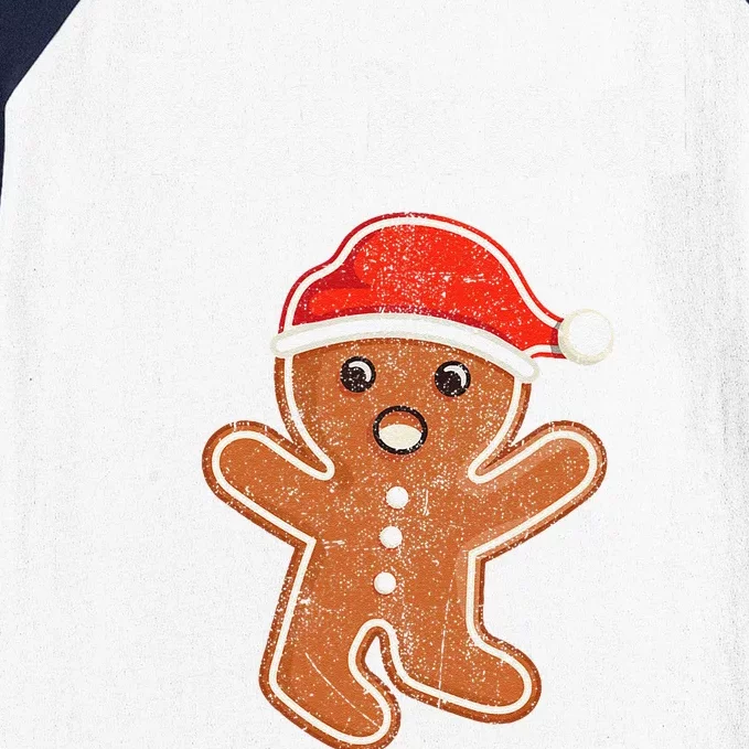 Funny Gingerbread Man Baked Cookie Baking Christmas Baseball Sleeve Shirt