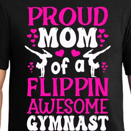 Funny Gymnastics Mom Tee Cute Gymnast Mom Great Gift Pajama Set