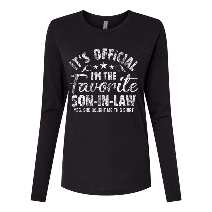 Funny Gift Mother In Law To Son In Law Womens Cotton Relaxed Long Sleeve T-Shirt