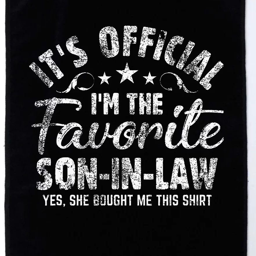 Funny Gift Mother In Law To Son In Law Platinum Collection Golf Towel