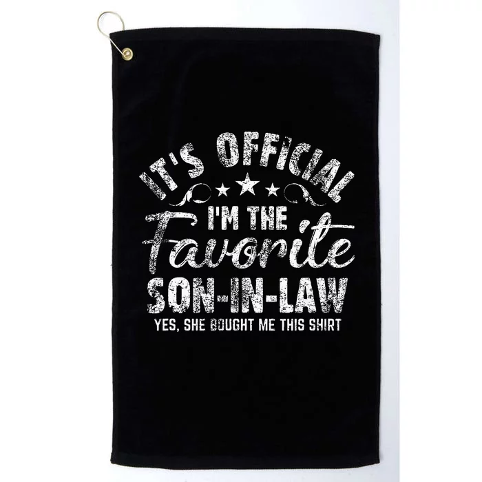 Funny Gift Mother In Law To Son In Law Platinum Collection Golf Towel