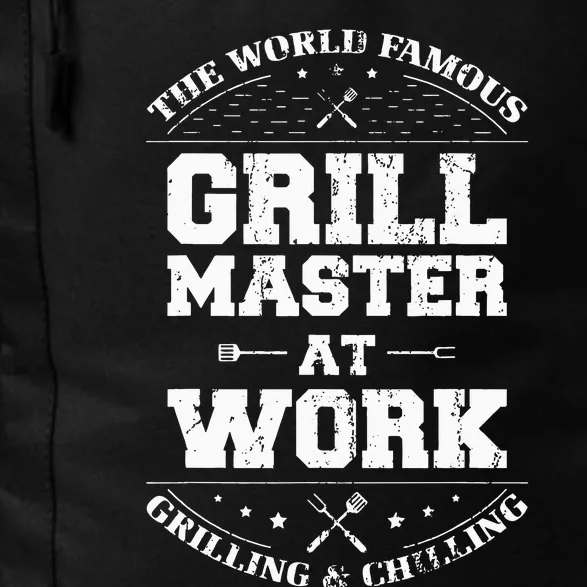 Funny Grill Master BBQ Chef Smoked Meat Lover Gift Barbecue Daily Commute Backpack