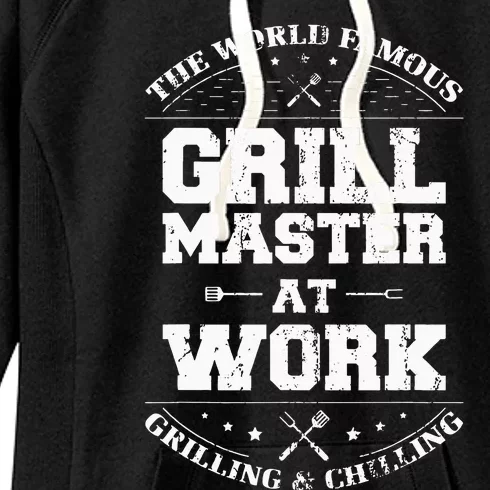 Funny Grill Master BBQ Chef Smoked Meat Lover Gift Barbecue Women's Fleece Hoodie