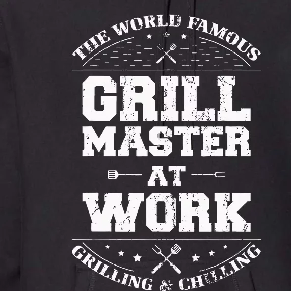 Funny Grill Master BBQ Chef Smoked Meat Lover Gift Barbecue Premium Hoodie