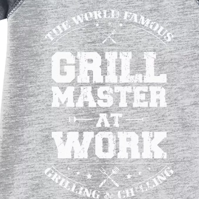 Funny Grill Master BBQ Chef Smoked Meat Lover Gift Barbecue Infant Baby Jersey Bodysuit