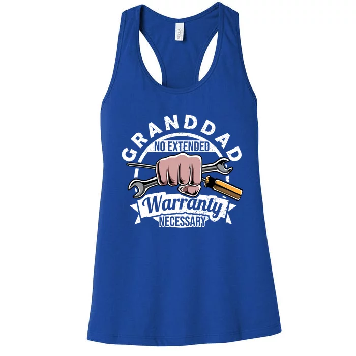 Funny Granddad Mr Fix It Handy My Tools Mechanic Grandpa Gift Women's Racerback Tank