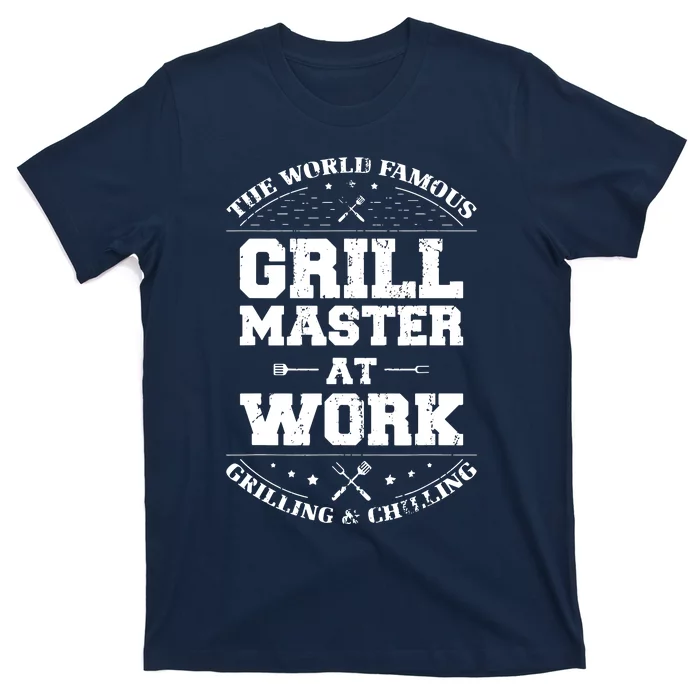 Funny Grill Master BBQ Chef Smoked Meat Lover Gift Barbecue T-Shirt