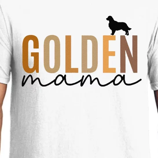 Funny Golden Mama Golden Retriever Dog Lover Gift Golden Mom Dog Owner Pajama Set