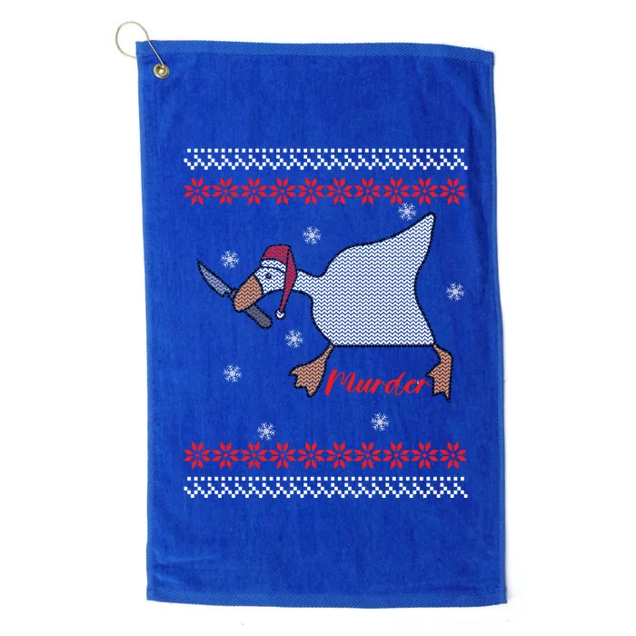 Funny Goose Murder For Xmas Platinum Collection Golf Towel