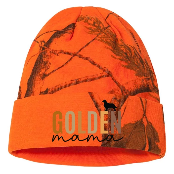 Funny Golden Mama Golden Retriever Dog Lover Gift Golden Mom Dog Owner Kati - 12in Camo Beanie