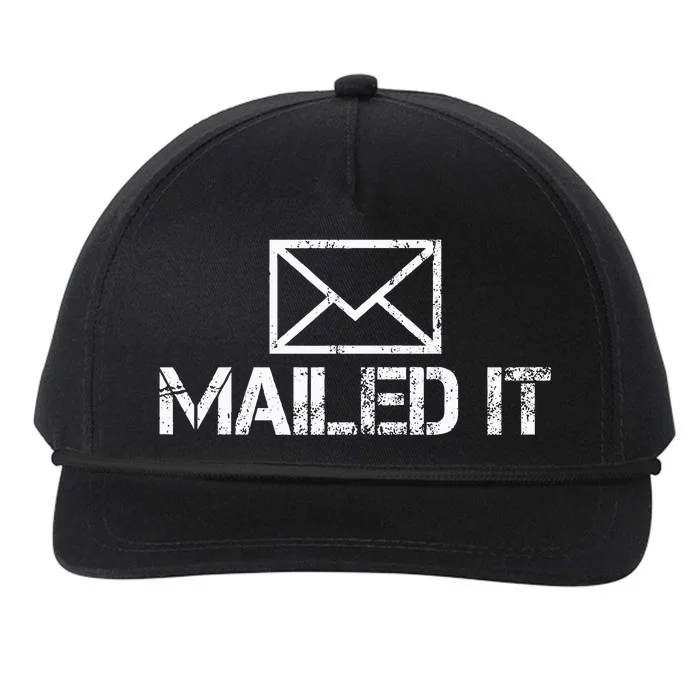 Funny Guys Mailman Mailed It Post Office Mail Carrier Snapback Five-Panel Rope Hat