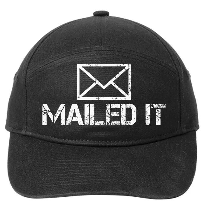 Funny Guys Mailman Mailed It Post Office Mail Carrier 7-Panel Snapback Hat