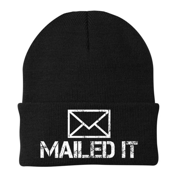 Funny Guys Mailman Mailed It Post Office Mail Carrier Knit Cap Winter Beanie