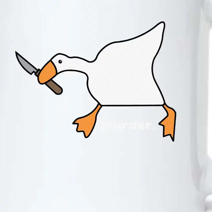 Funny Goose Murder Black Color Changing Mug