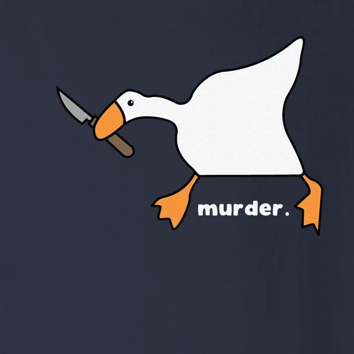 Funny Goose Murder Toddler Long Sleeve Shirt