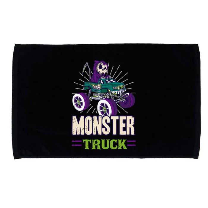 Funny Gangster Monster Truck For Cool Gift Microfiber Hand Towel