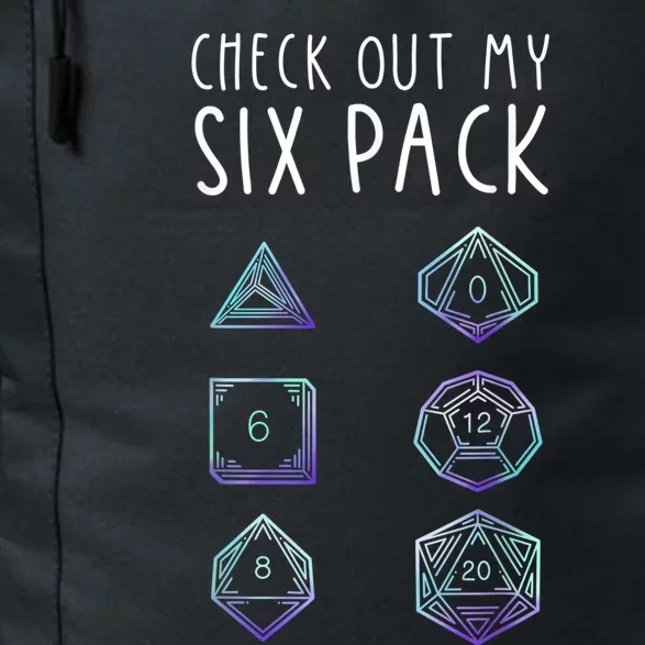 Funny Gamer Nerdy Gamer Check Out Six Pack Daily Commute Backpack