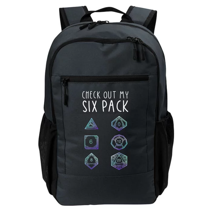 Funny Gamer Nerdy Gamer Check Out Six Pack Daily Commute Backpack