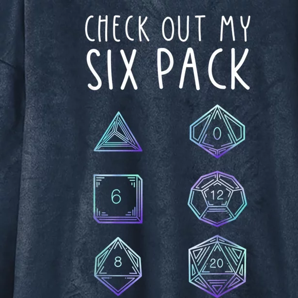 Funny Gamer Nerdy Gamer Check Out Six Pack Hooded Wearable Blanket