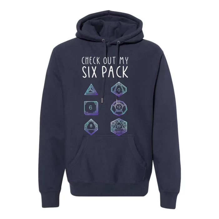 Funny Gamer Nerdy Gamer Check Out Six Pack Premium Hoodie