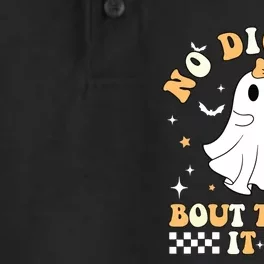 Funny Ghost No Diggity Bout To Bag It Up Spooky Halloween Dry Zone Grid Performance Polo