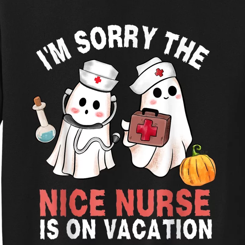 Funny Ghost Nurse Boo Nurse Halloween Costume Nursing Sweatshirt