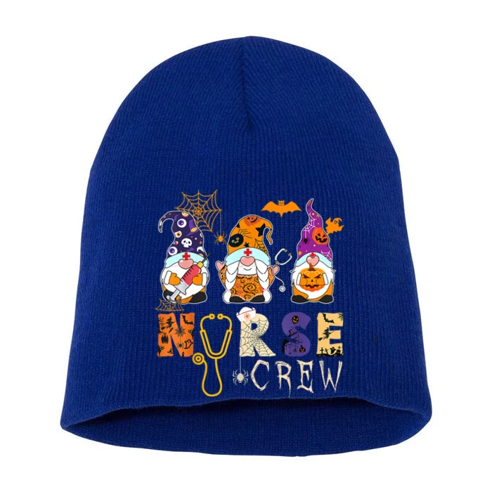 Funny Gnomies Nurse Crew Halloween Costumes Nurse Nursing Gift Short Acrylic Beanie