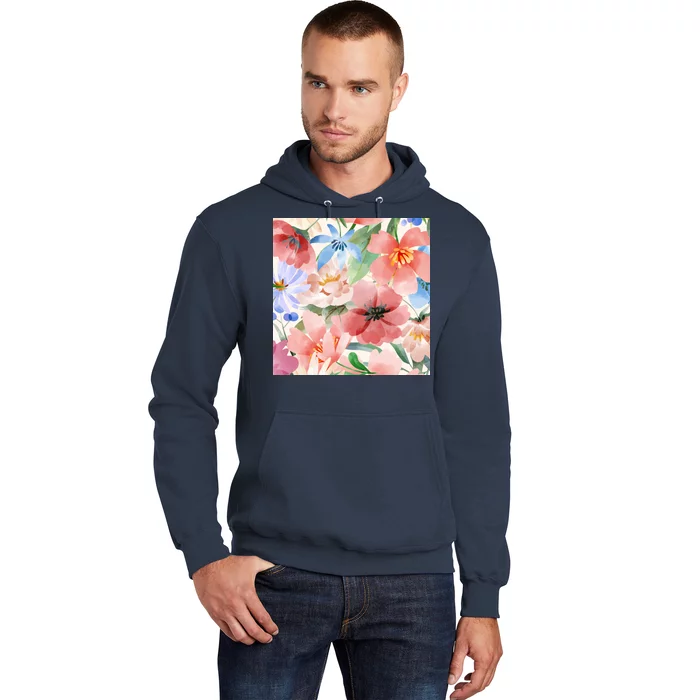 Flower Garden Nature Pattern Hoodie