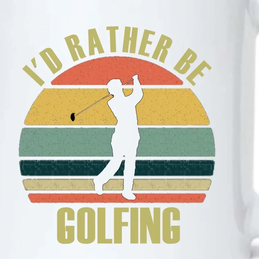 Funny Gift Novelty Id Rather Be Golfing Cute Gift Black Color Changing Mug