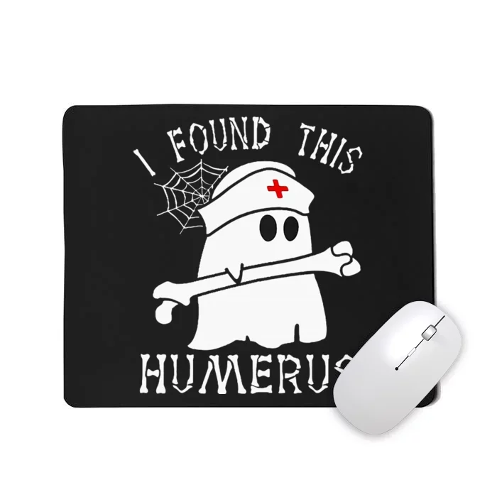 Funny Ghost Nurse Halloween Costume Mousepad