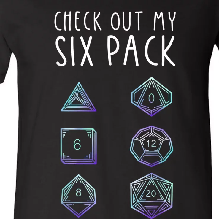 Funny Gamer , Nerdy Gamer Tee, Check Out Six Pack V-Neck T-Shirt