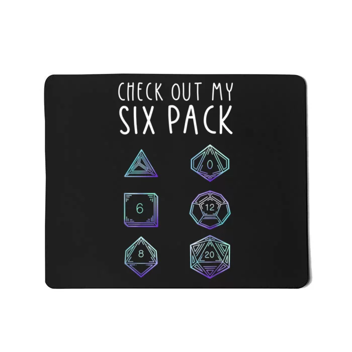 Funny Gamer , Nerdy Gamer Tee, Check Out Six Pack Mousepad