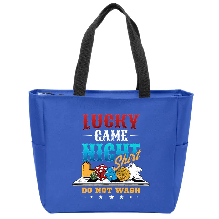 Family Game Night Cute Gift Funny Lucky Game Night Cute Gift Zip Tote Bag